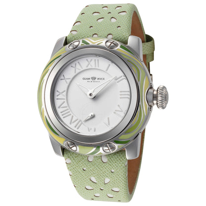 Front view of Glam Rock Palm Beach Women's Quartz Watch GR40421SMALTO