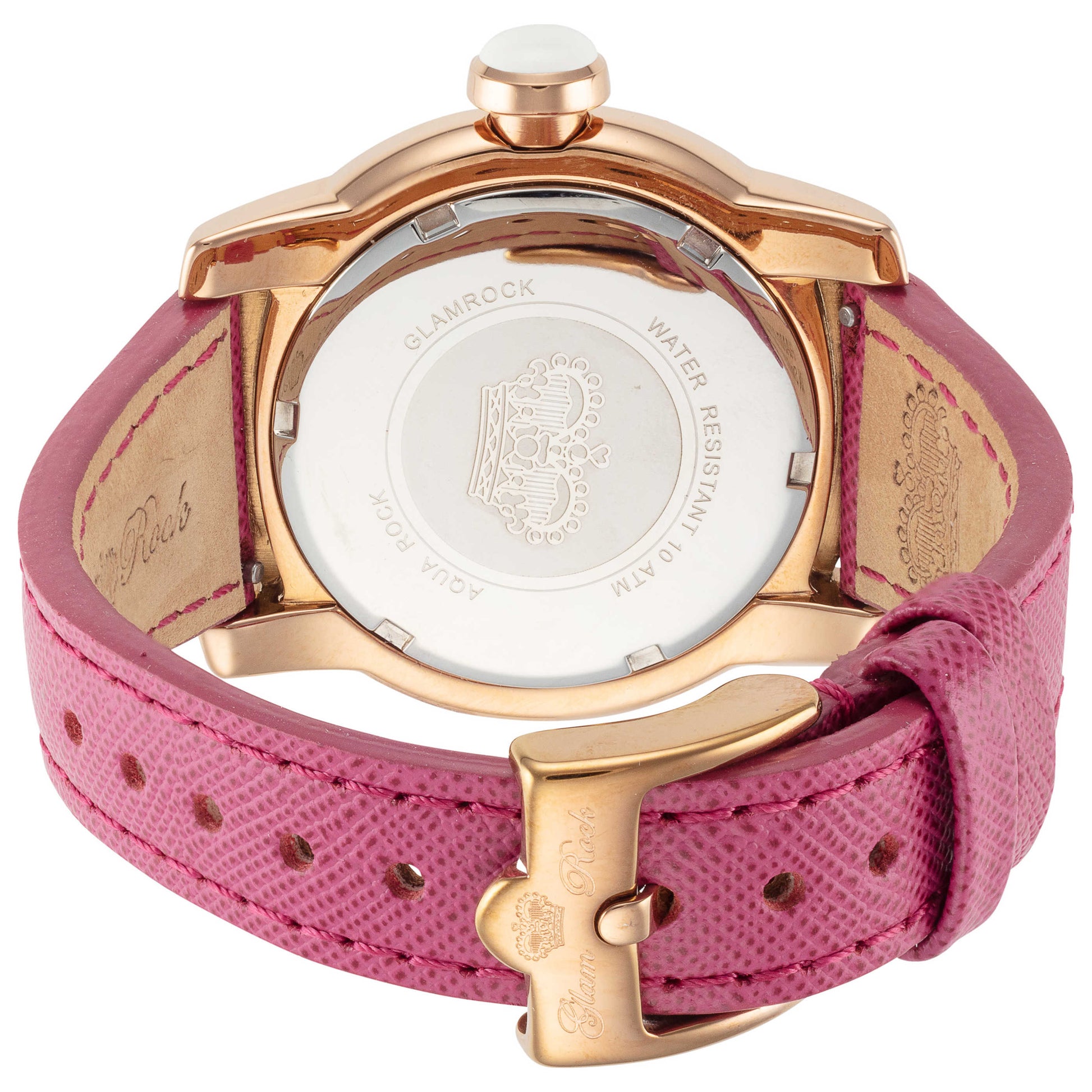 Back view of Glam Rock Aqua Rock Women's Quartz Watch GR50009F