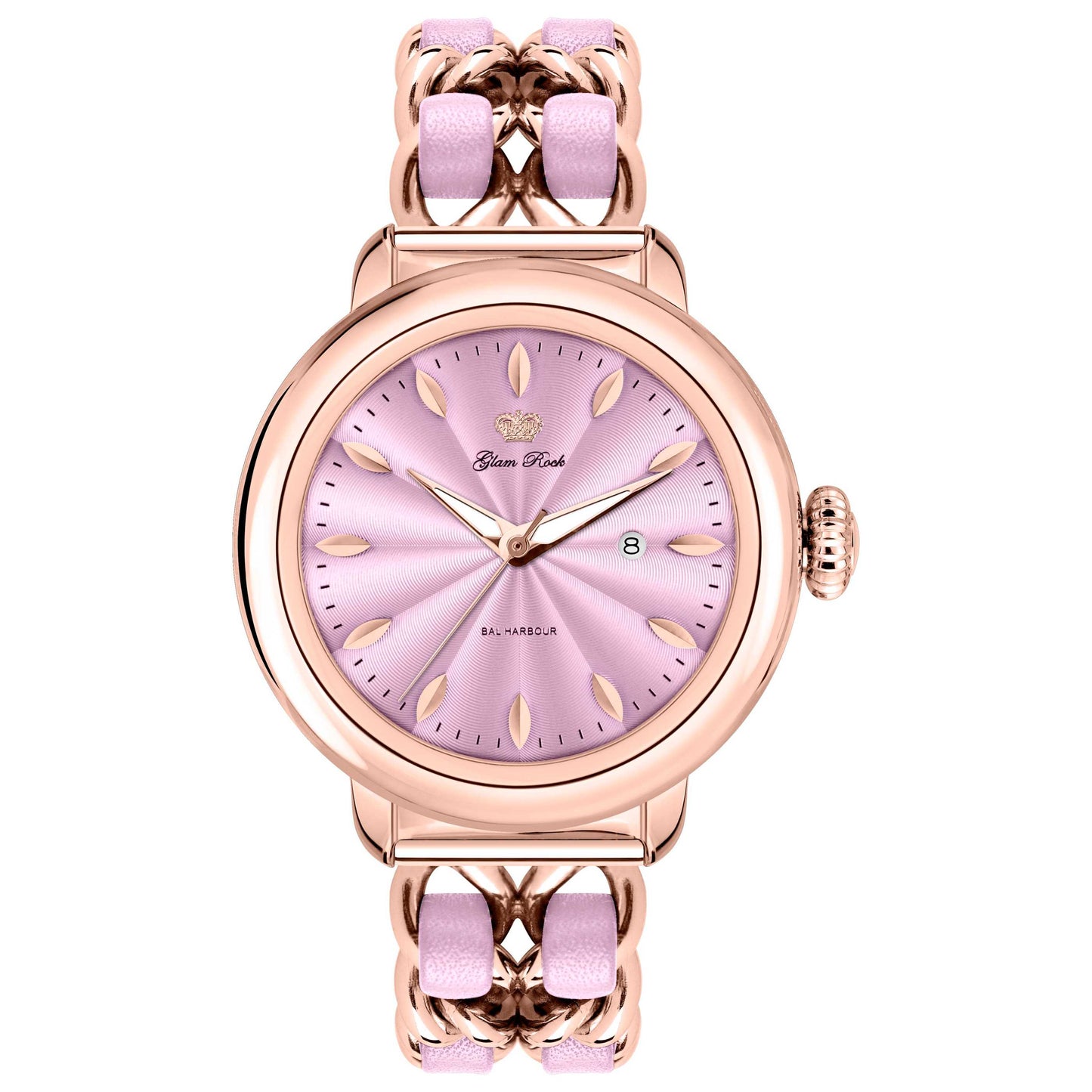 Front view of Glam Rock Bal Harbour Women's Quartz Watch GR77026
