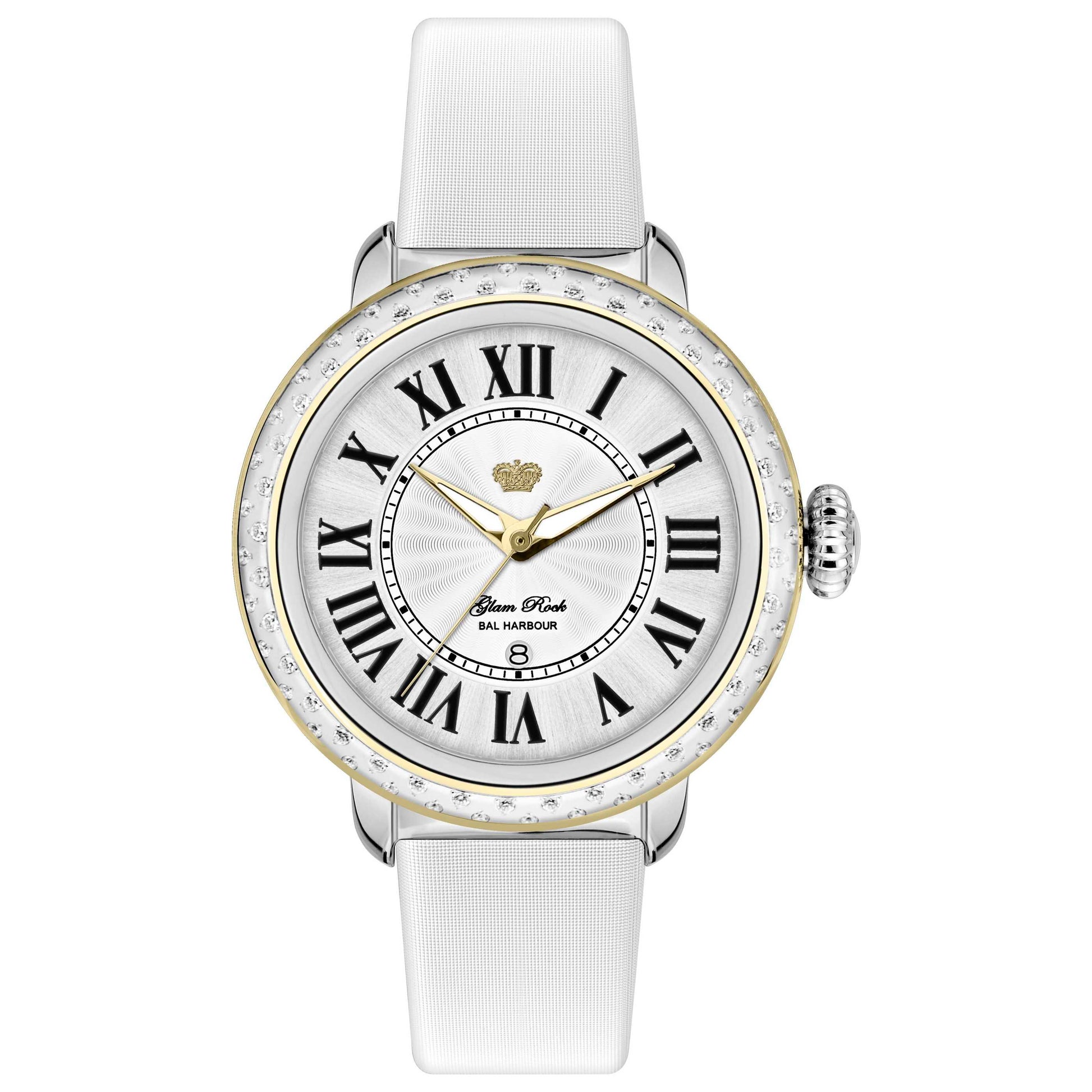 Front view of Glam Rock Bal Harbour Women's Quartz Watch GR77046DSS