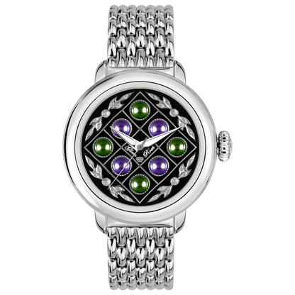 Front view of Glam Rock Bal Harbour Women's Quartz Watch GR77055-BR
