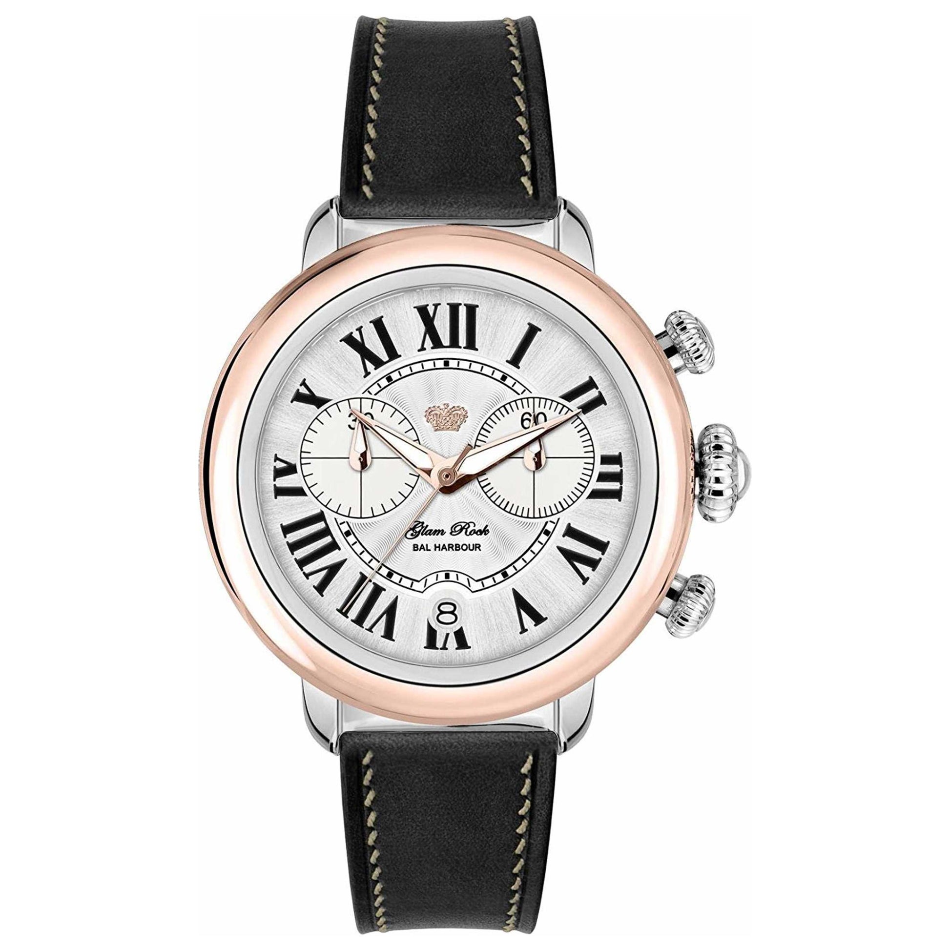Front view of Glam Rock Bal Harbour Women's Quartz Watch GR77123N