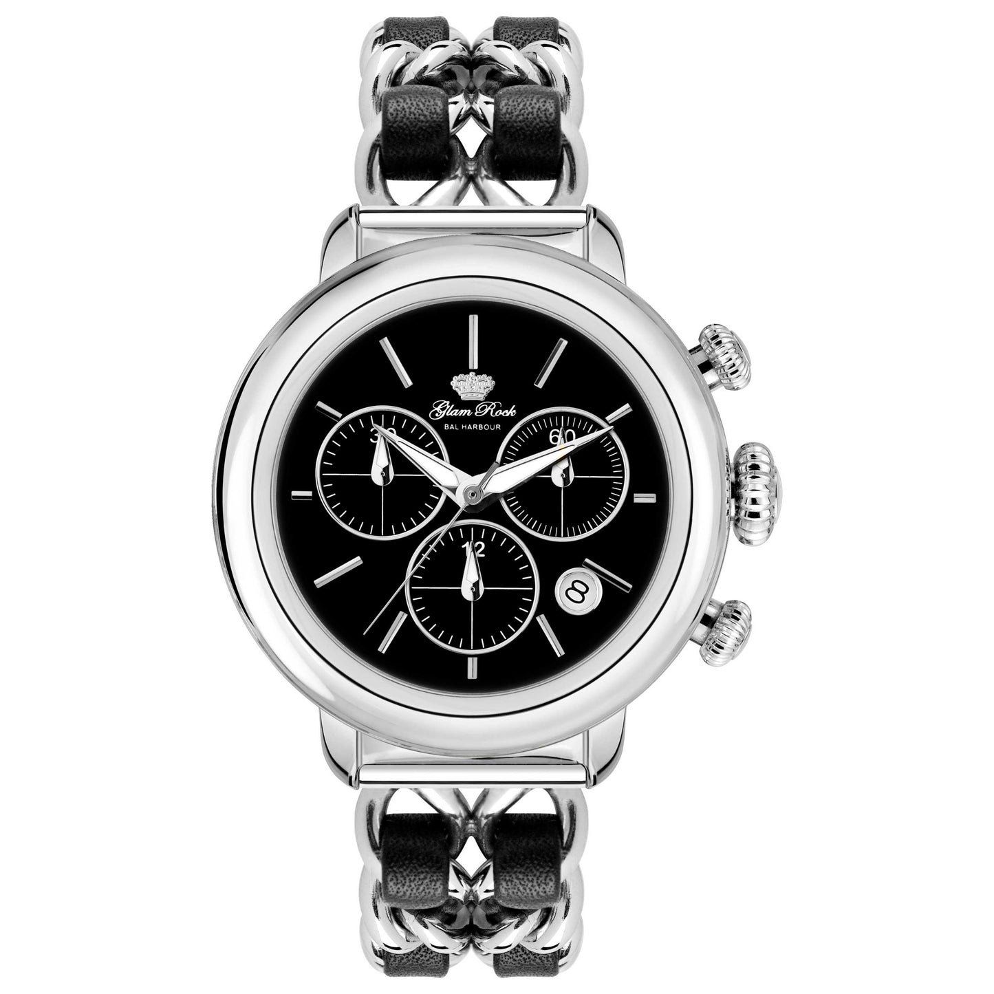 Front view of Glam Rock Bal Harbour Women's Quartz Watch GR77126N
