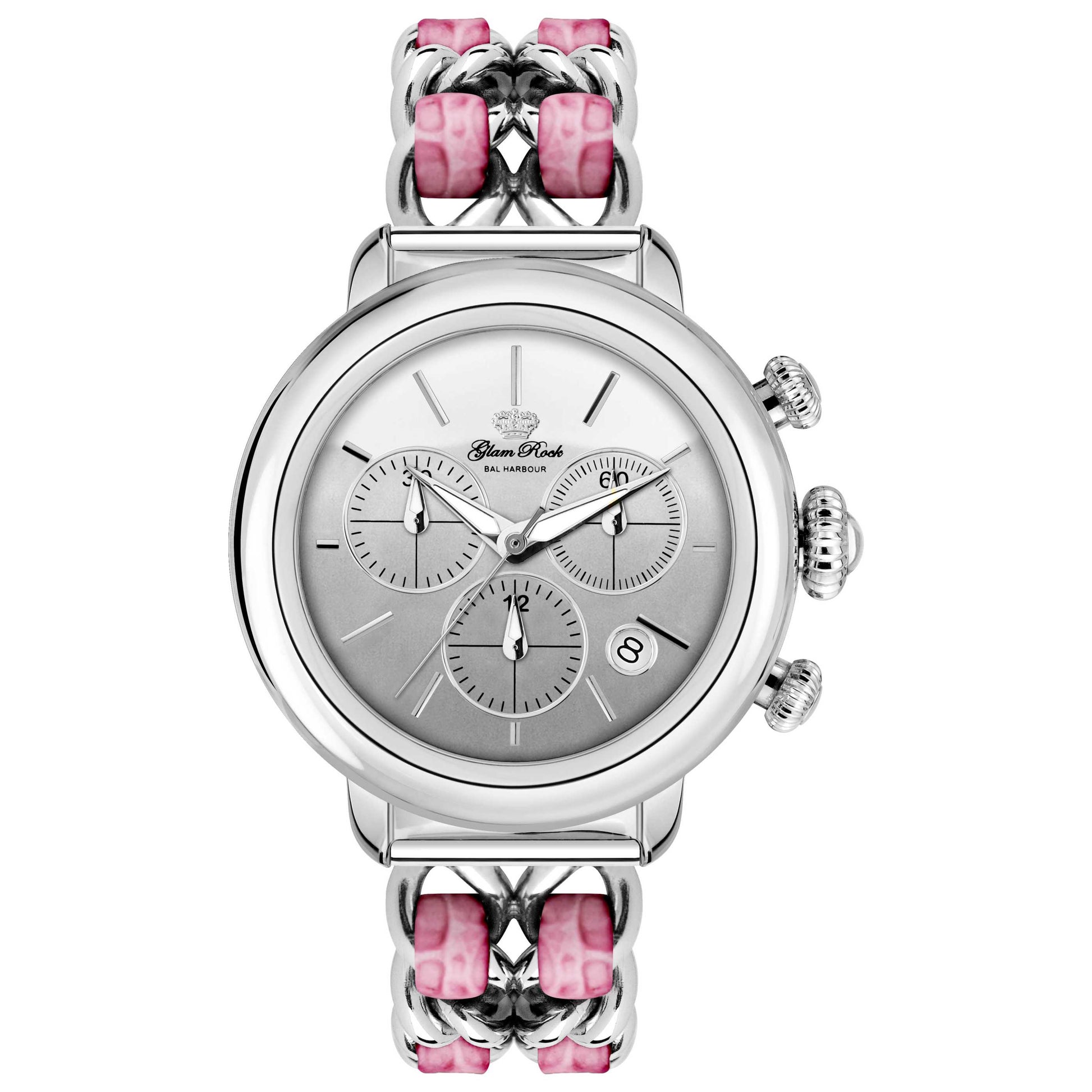 Front view of Glam Rock Bal Harbour Women's Quartz Watch GR77129N