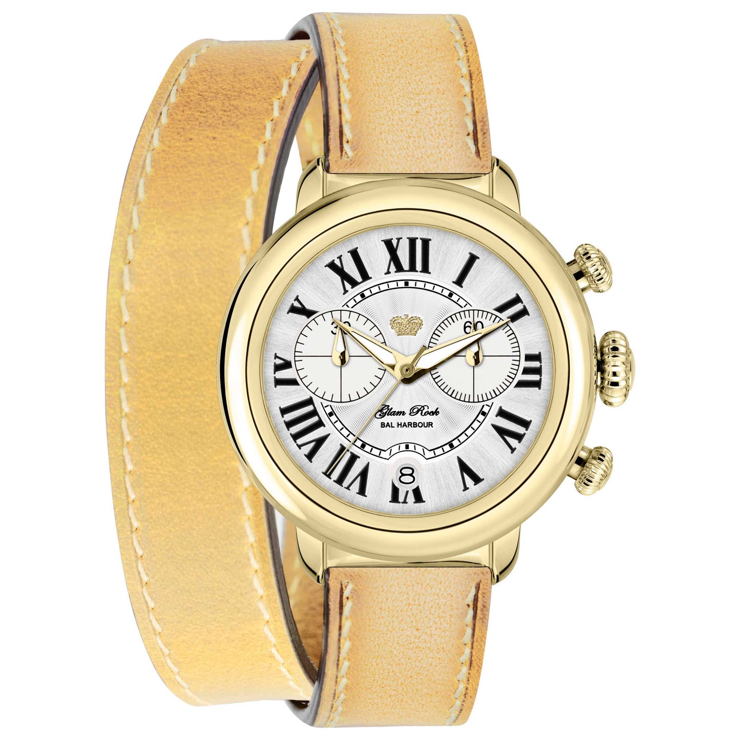 Front view of Glam Rock Bal Harbour Women's Quartz Watch GR77139