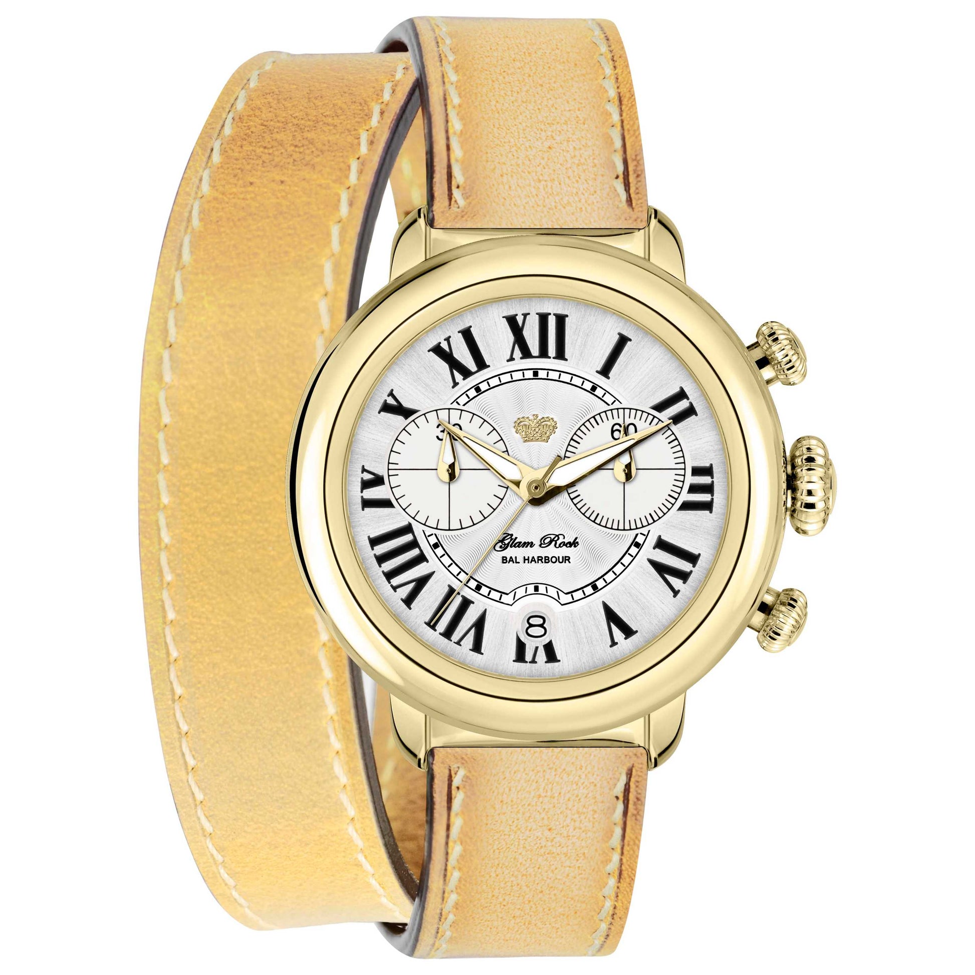 Front view of Glam Rock Bal Harbour Women's Quartz Watch GR77139