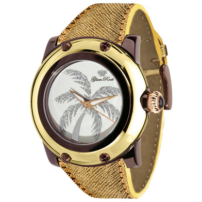 Front view of Glam Rock Icons Women's Quartz Watch GR80018M-YG