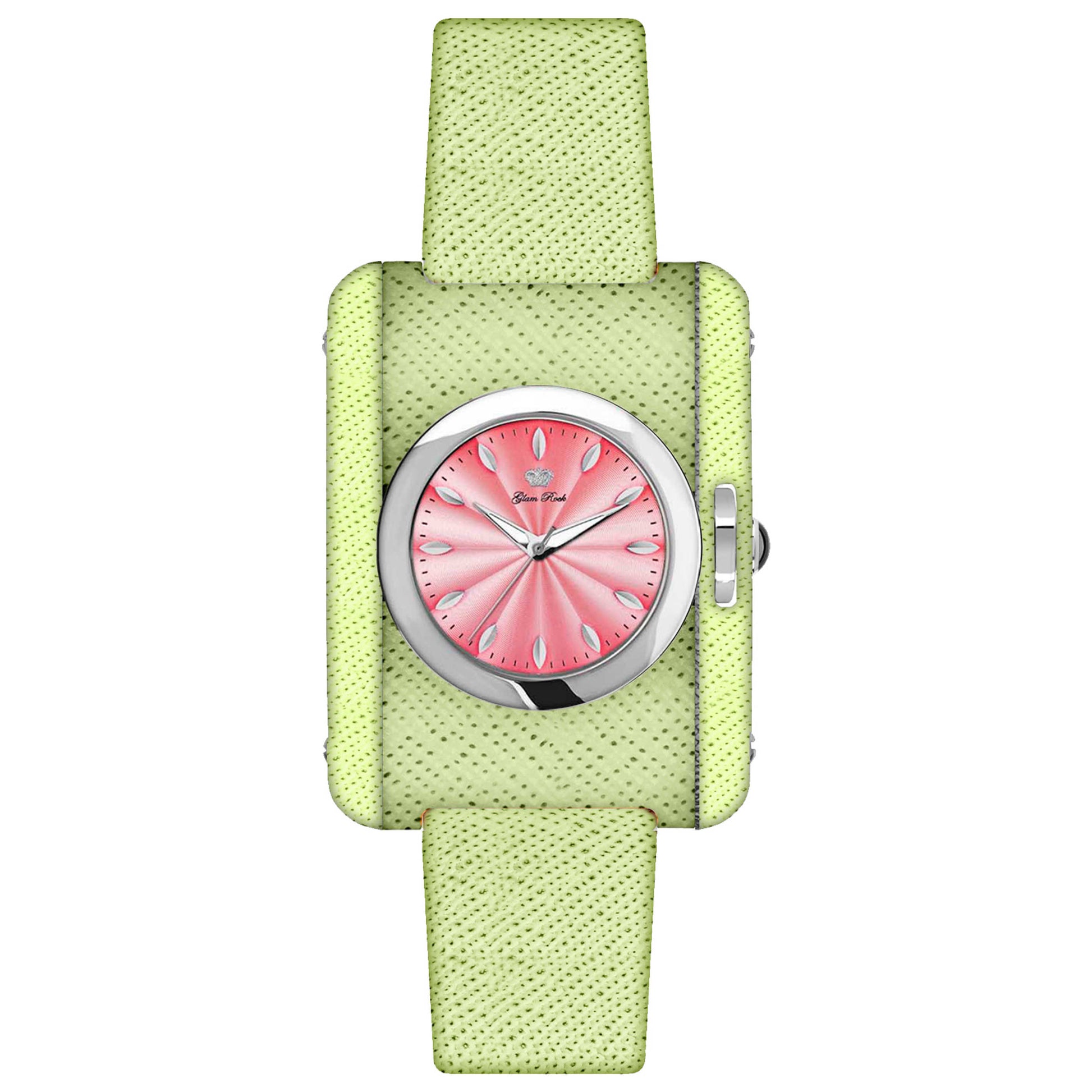 Front view of Glam Rock Icon Women's Quartz Watch GR80068RED