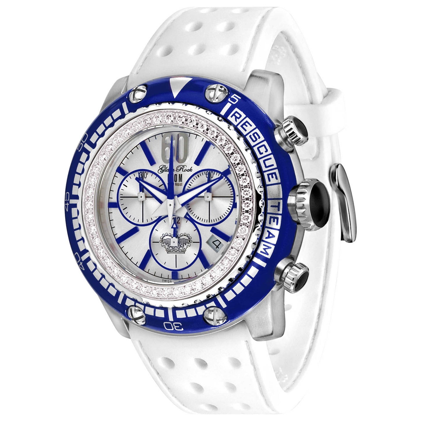Front view of Glam Rock Rescue Team Men's Quartz Watch GR90117D