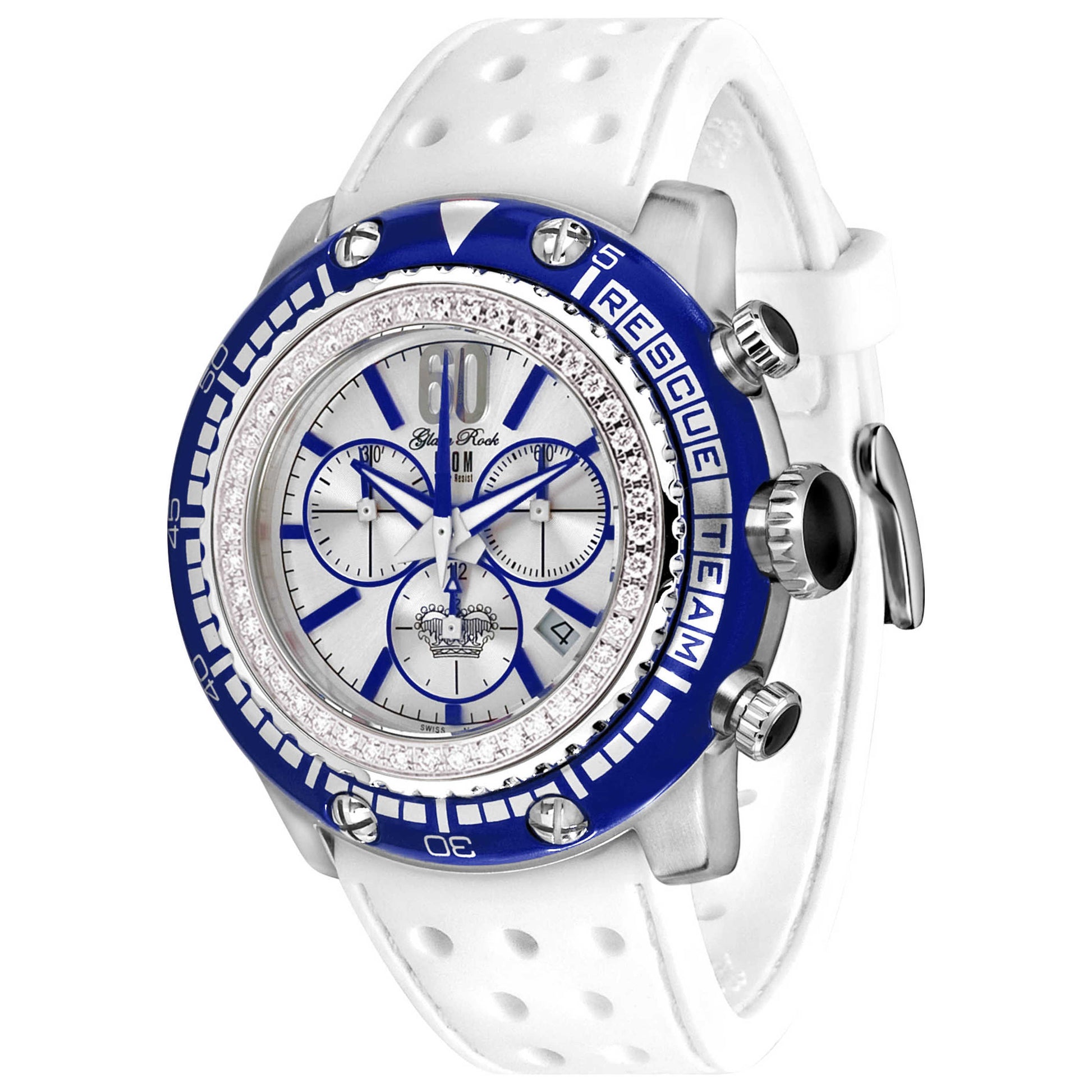 Front view of Glam Rock Rescue Team Men's Quartz Watch GR90117D