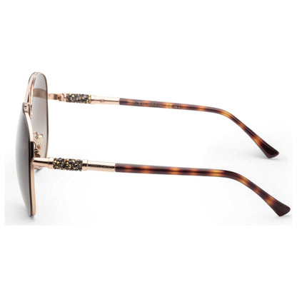 Left view of Jimmy Choo Gray Women's Sunglasses GRAYS-006J-HA