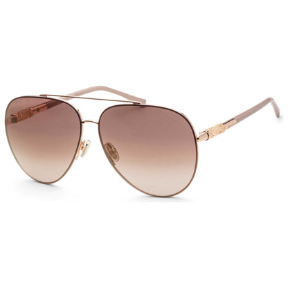 Front view of Jimmy Choo Gray Women's Sunglasses GRAYS-0BKU-JL
