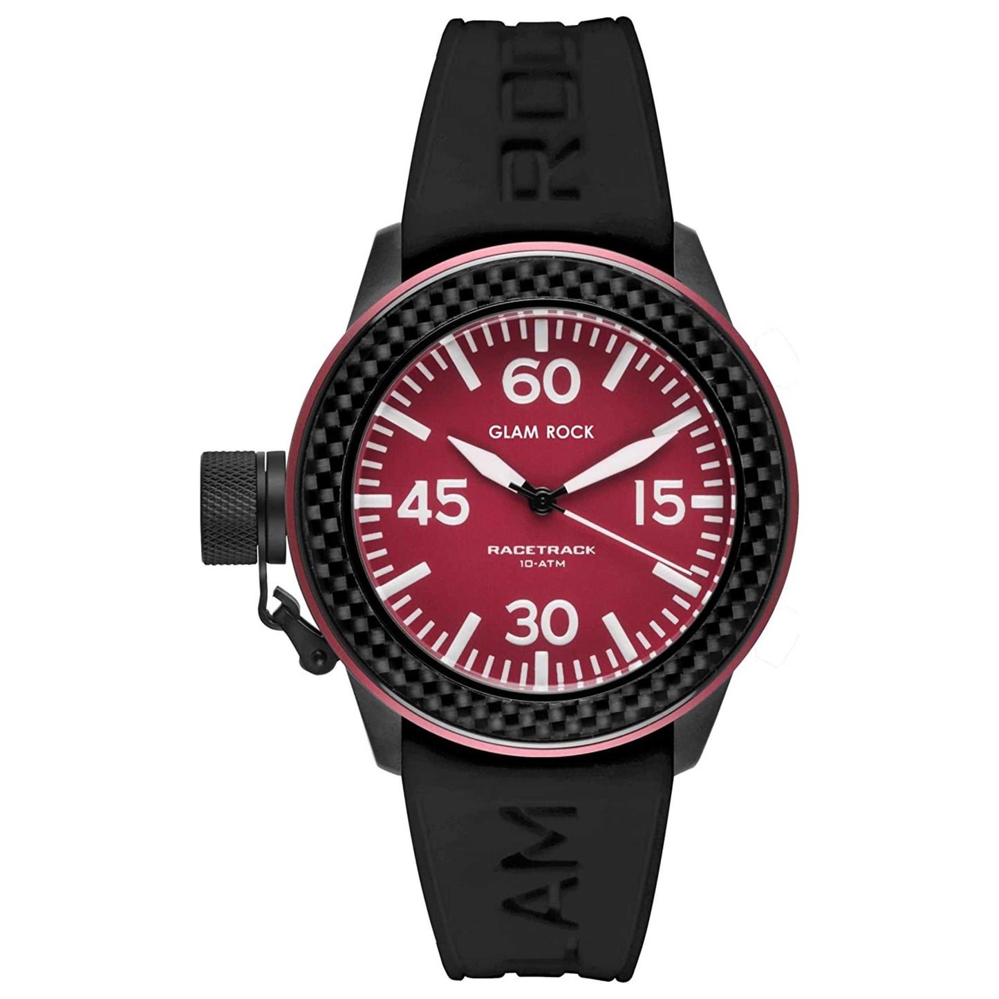 Front view of Glam Rock Racetrack Women's Quartz Watch GRT29003F-N