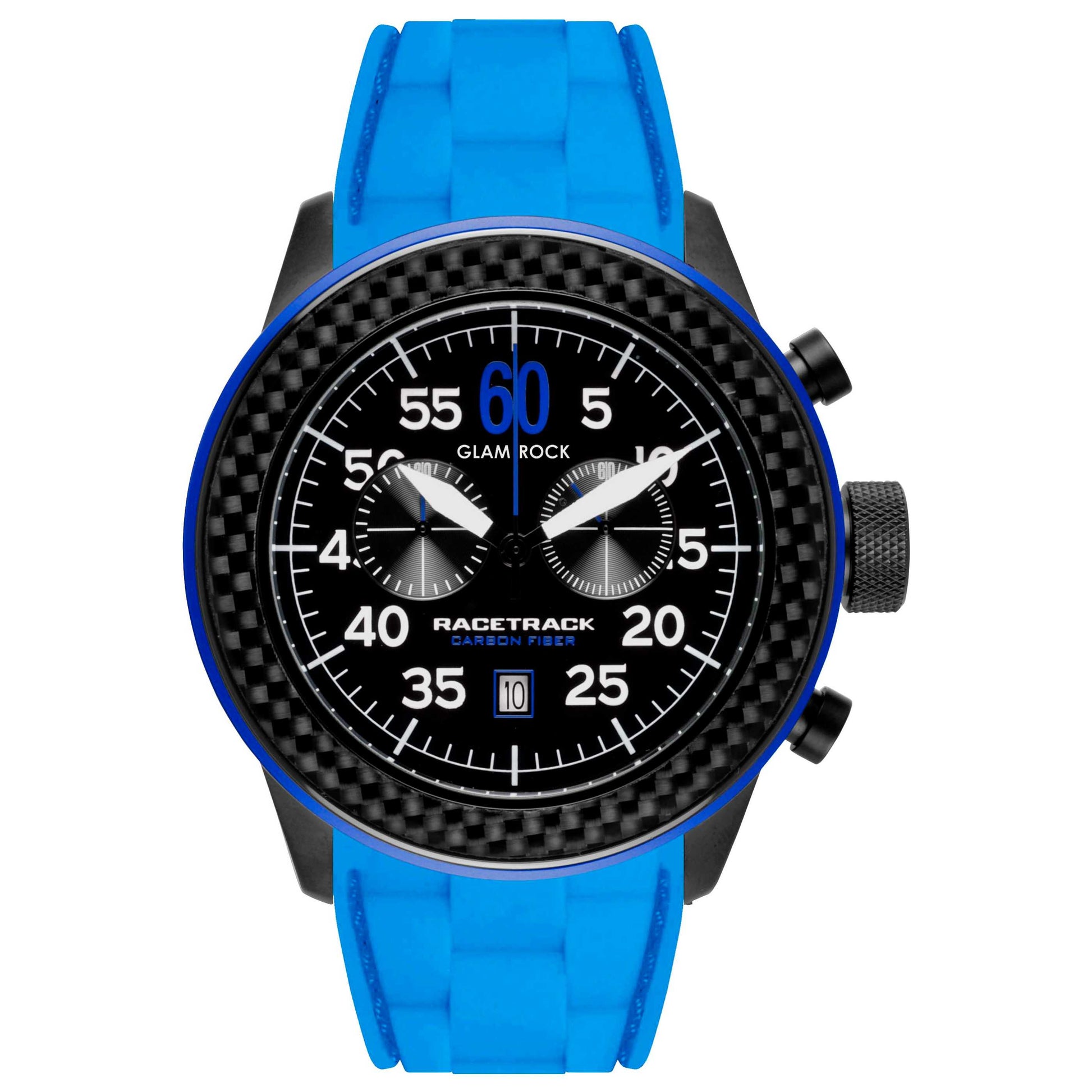Front view of Glam Rock Racetrack Men's Quartz Watch GRT29100F