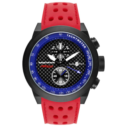 Front view of Glam Rock Racetrack Men's Quartz Watch GRT29115F-N