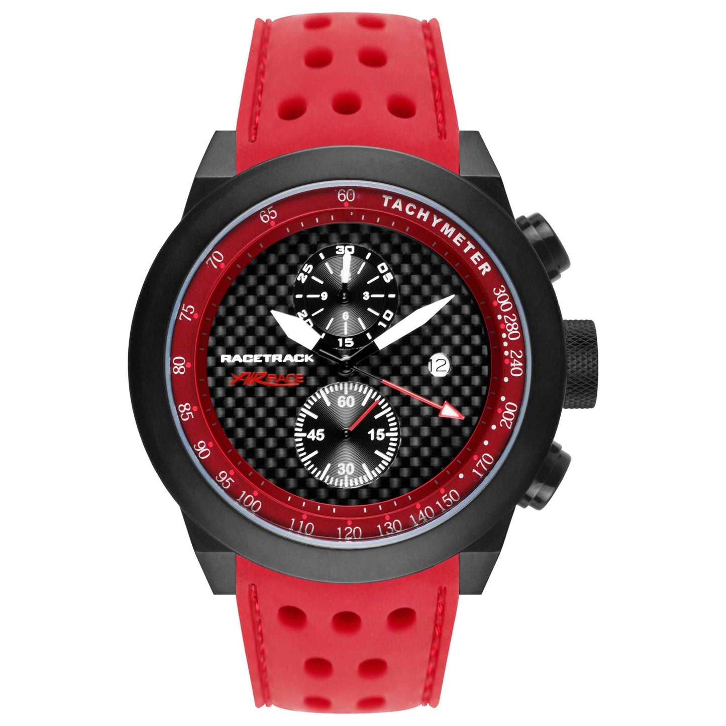 Front view of Glam Rock Racetrack Men's Quartz Watch GRT29116F-N