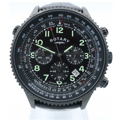 Front view of Rotary Chronograph Men's Quartz Watch GS00122-04-SD