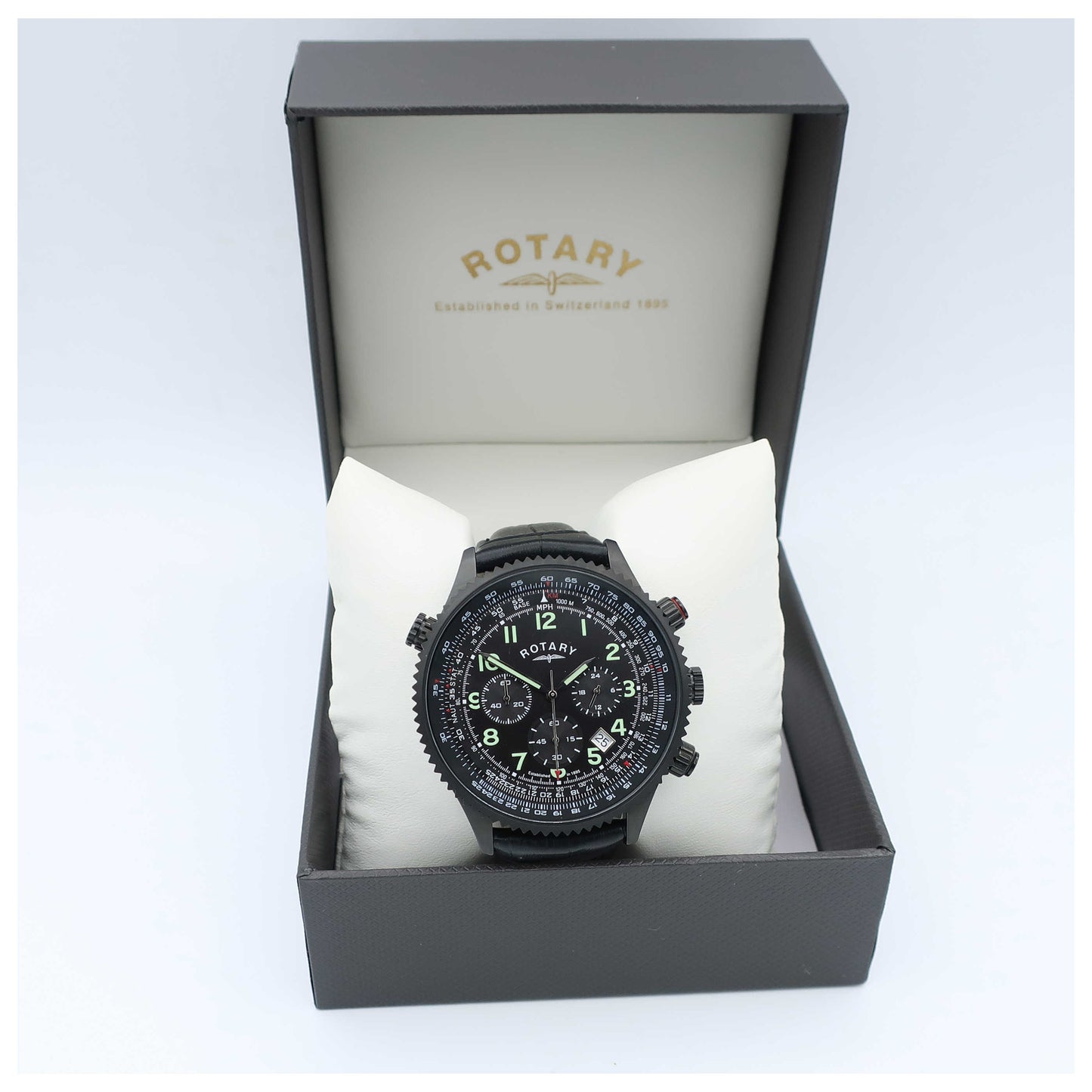 Rotary Chronograph Men's Quartz Watch GS00122-04-SD - Image #6