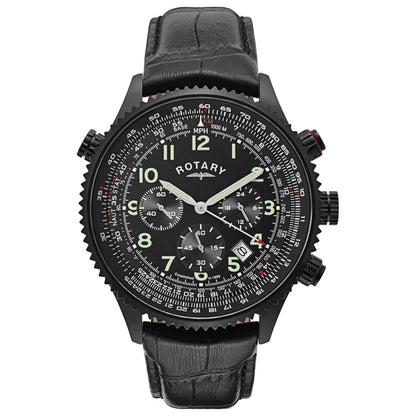 Front view of Rotary Chronograph Men's Quartz Watch GS00122-04