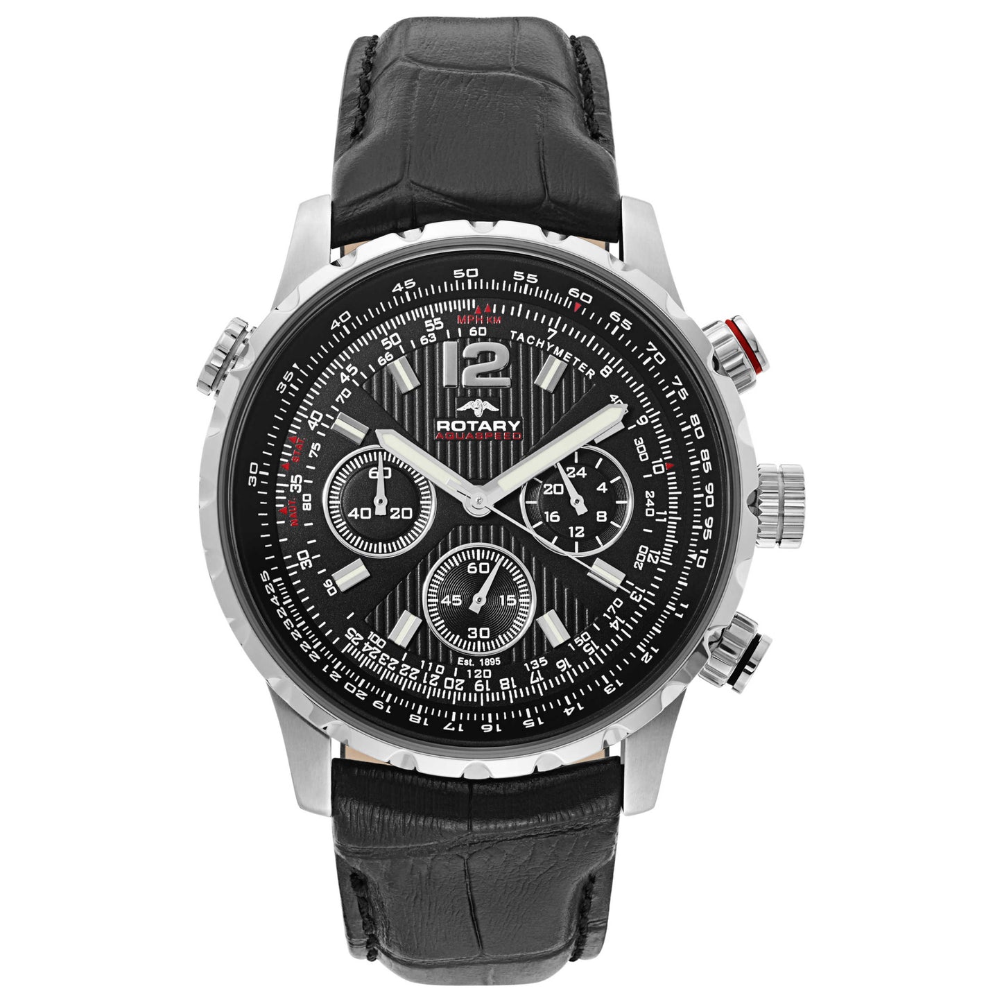 Front view of Rotary Aquaspeed Men's Quartz Watch GS00175-04S