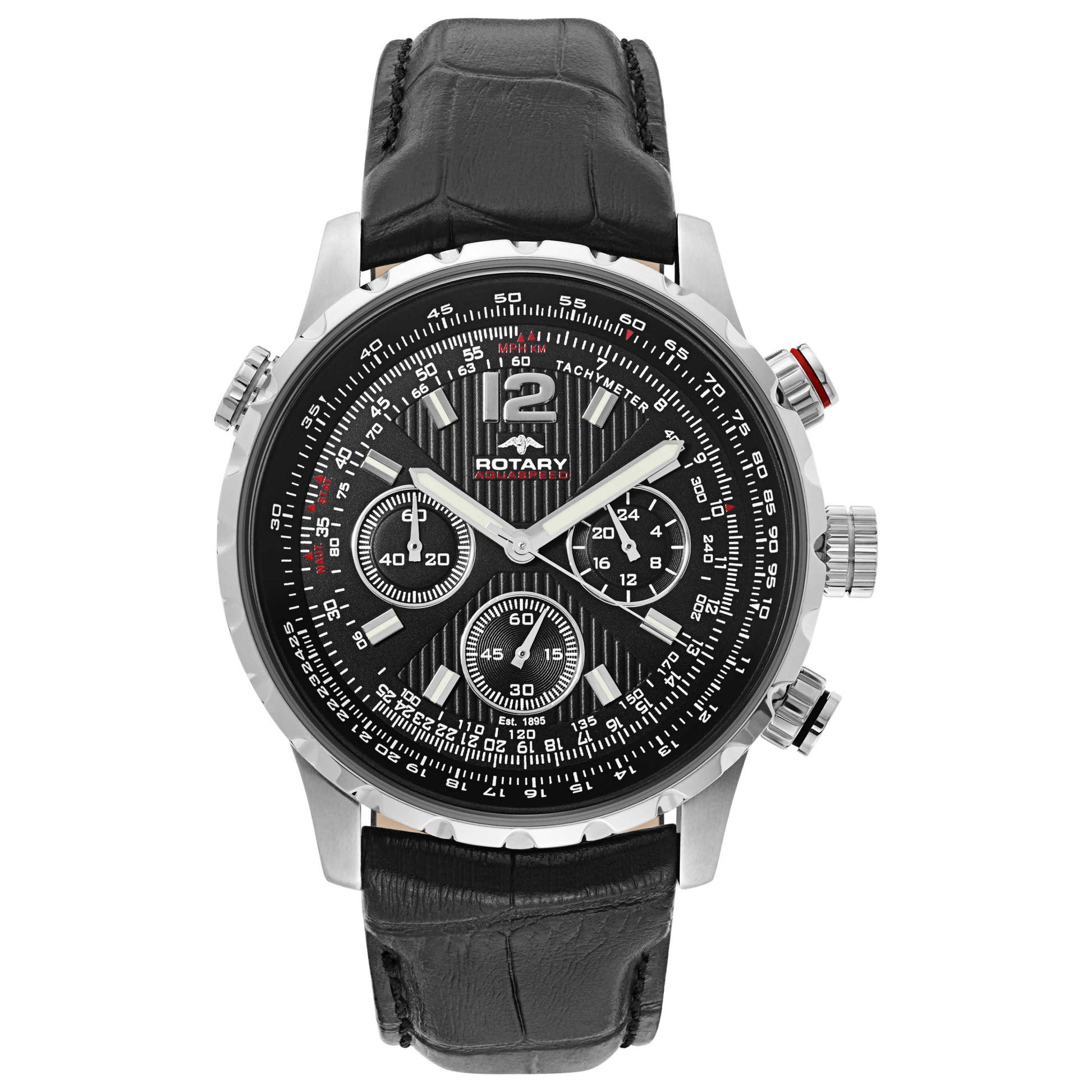 Front view of Rotary Aquaspeed Men's Quartz Watch GS00175-04S