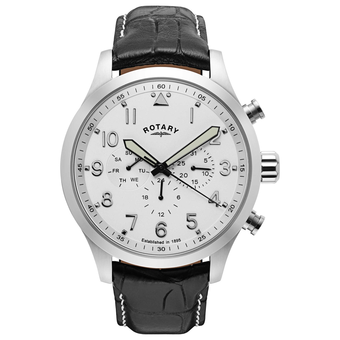 Front view of Rotary Multifunction Men's Quartz Watch GS00416-18