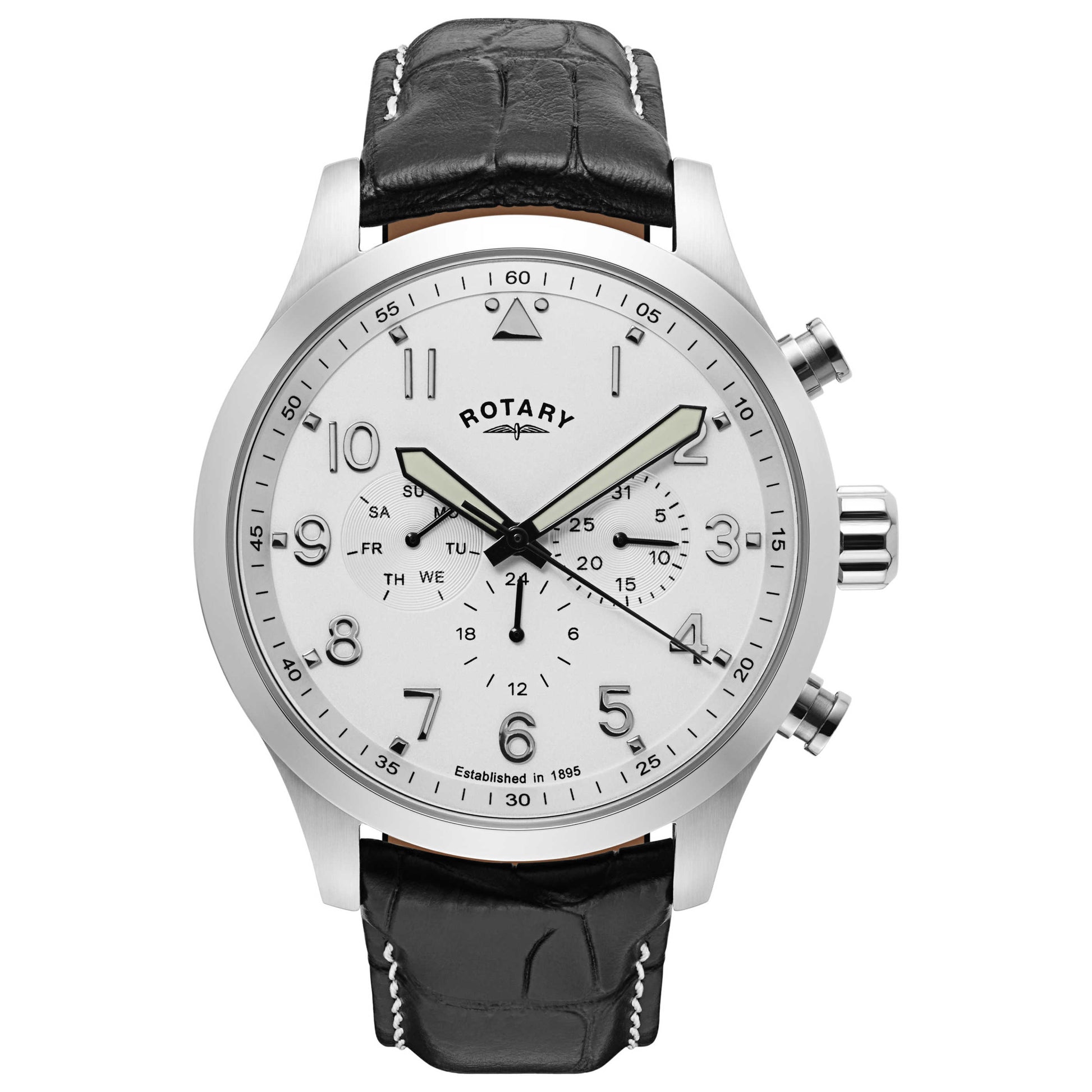 Front view of Rotary Multifunction Men's Quartz Watch GS00416-18