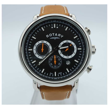 Front view of Rotary Chronograph Men's Quartz Watch GS00480-04-SD