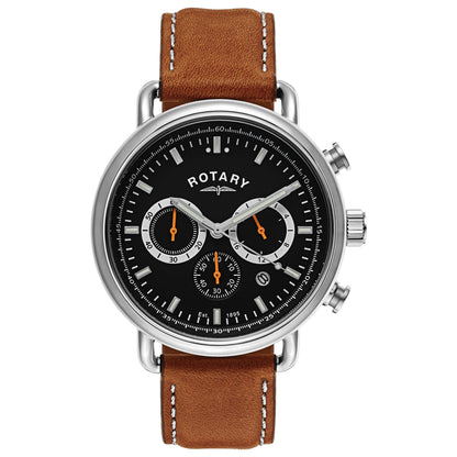 Front view of Rotary Chronograph Men's Quartz Watch GS00480-04