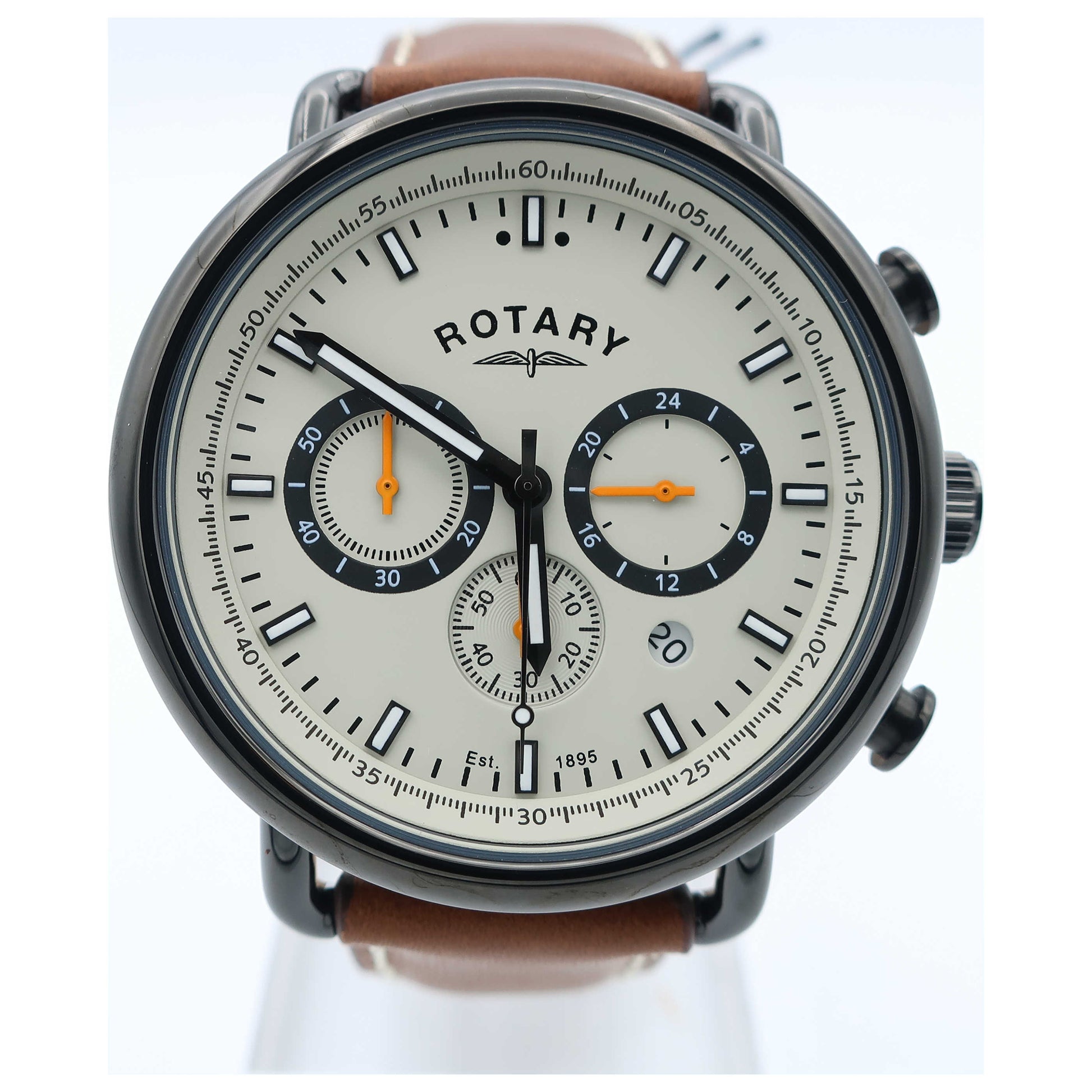 Front view of Rotary Chronograph Men's Quartz Watch GS00482-32-SD