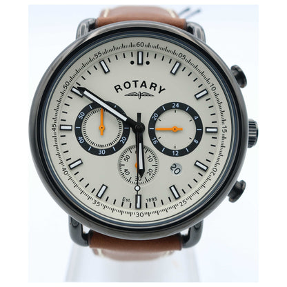 Front view of Rotary Chronograph Men's Quartz Watch GS00482-32-SD