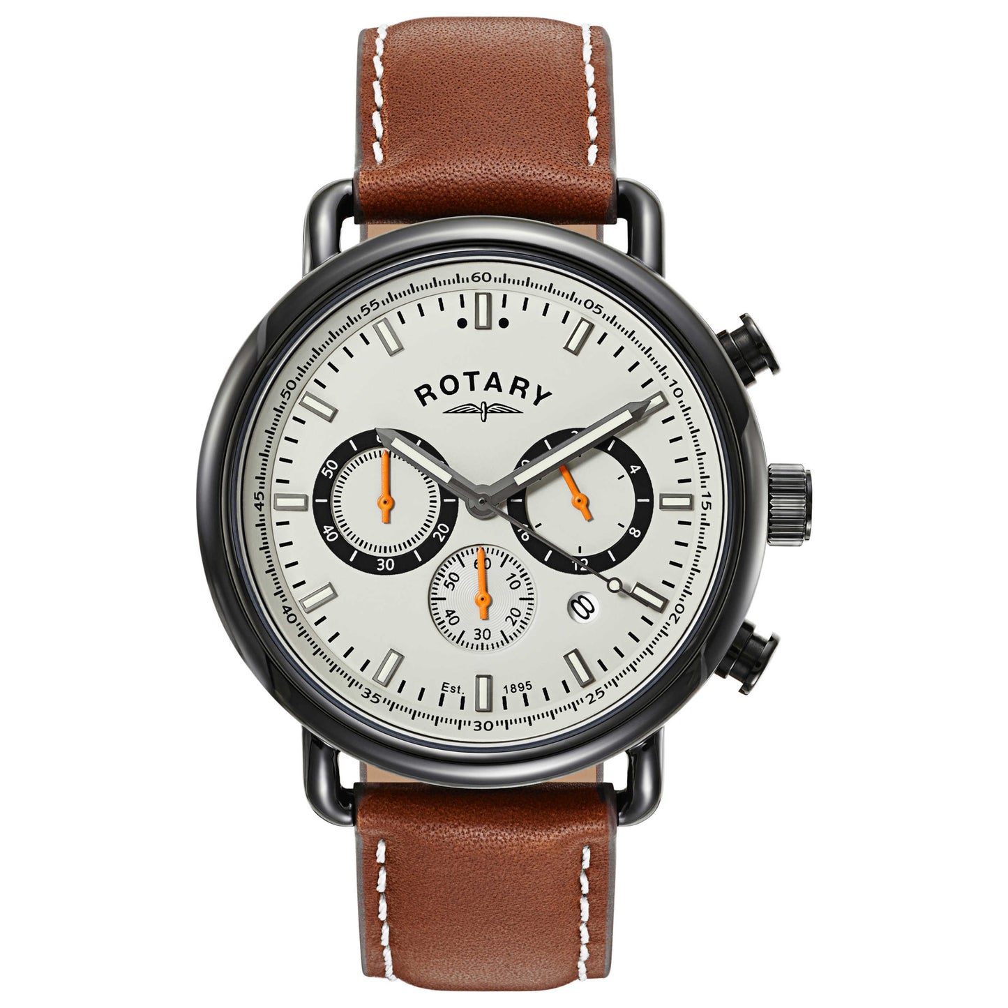 Front view of Rotary Chronograph Men's Quartz Watch GS00482-32