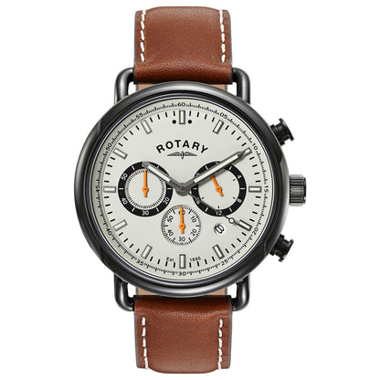 Front view of Rotary Chronograph Men's Quartz Watch GS00482-32