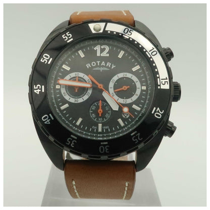 Front view of Rotary Chronograph Men's Quartz Watch GS00500-04-SD