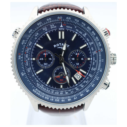 Front view of Rotary Chronograph Men's Quartz Watch GS00699-05-SD