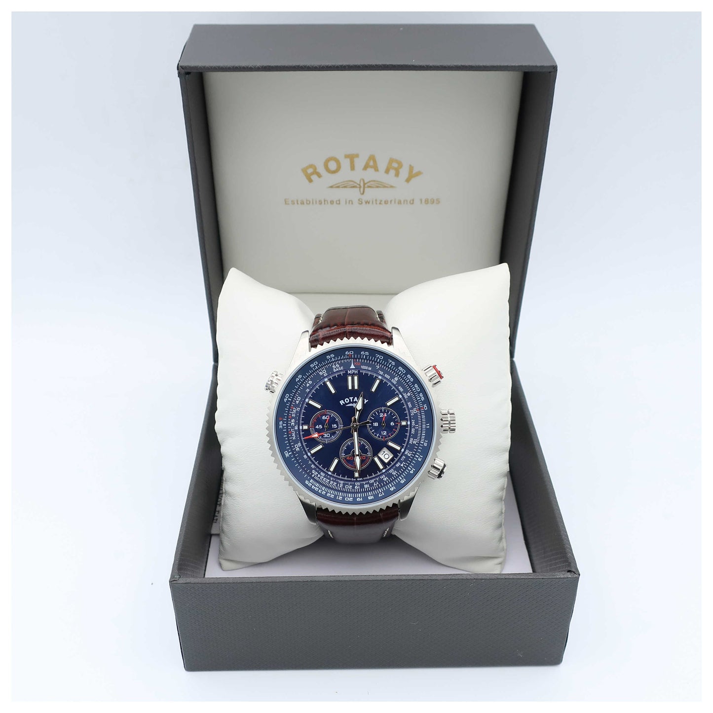 Rotary Chronograph Men's Quartz Watch GS00699-05-SD - Image #6