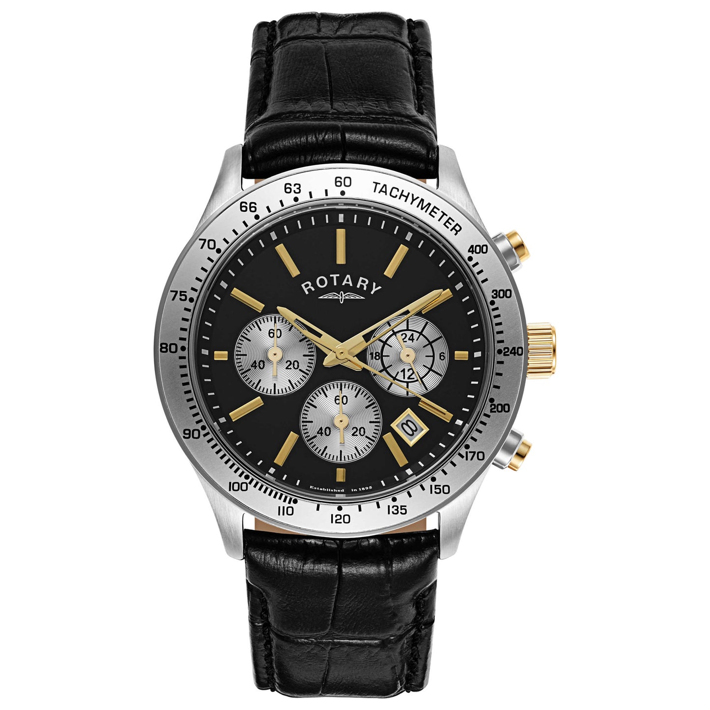 Front view of Rotary Chronograph Men's Quartz Watch GS03906-04