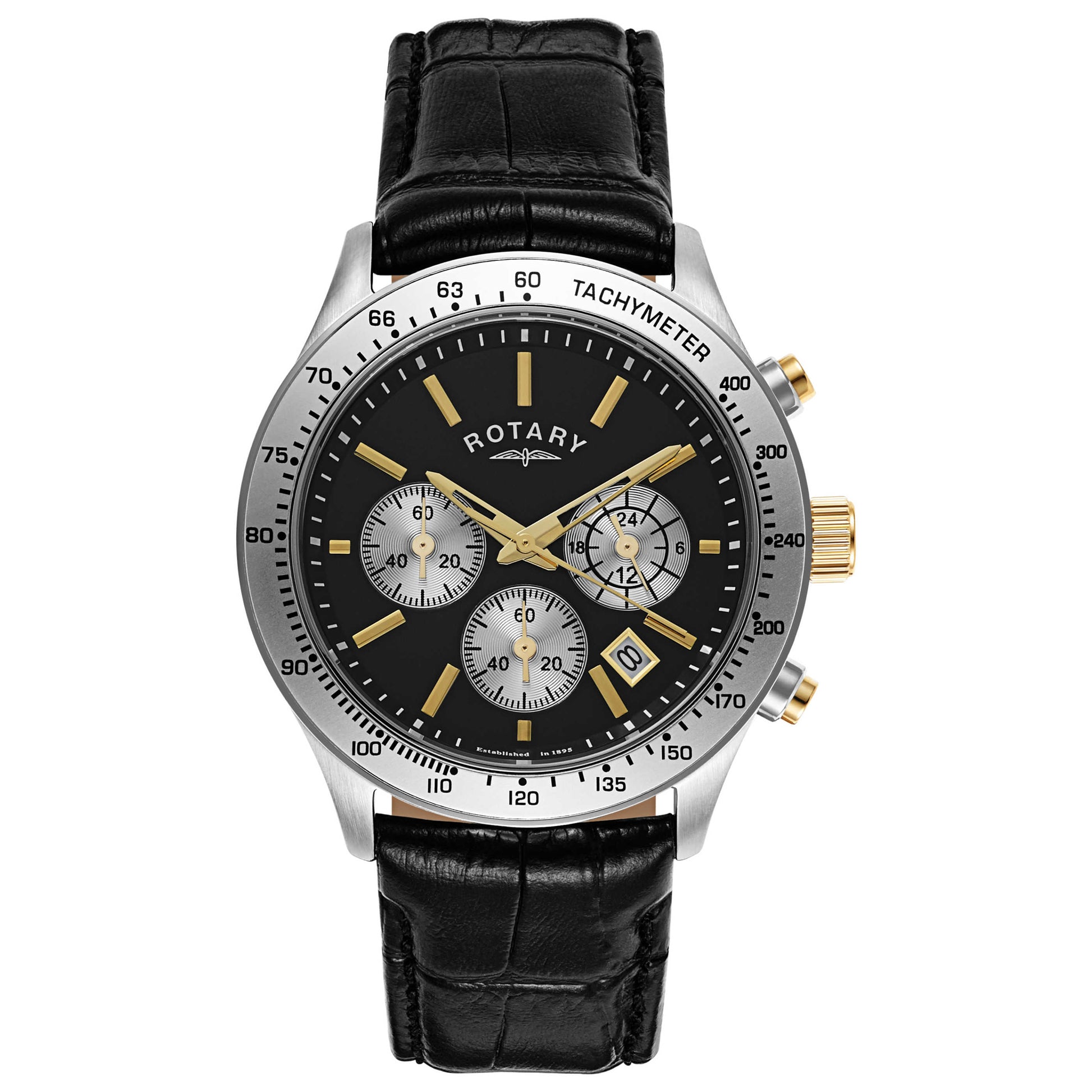 Front view of Rotary Chronograph Men's Quartz Watch GS03906-04