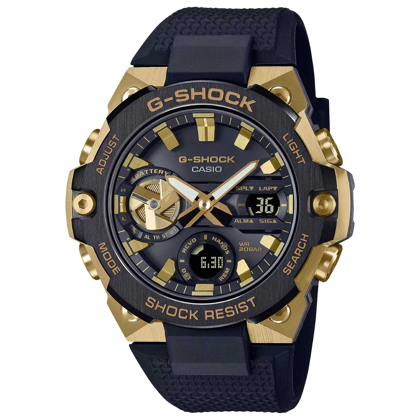Front view of Casio G-Shock Men's Solar Watch GST-B400GB-1A9ER