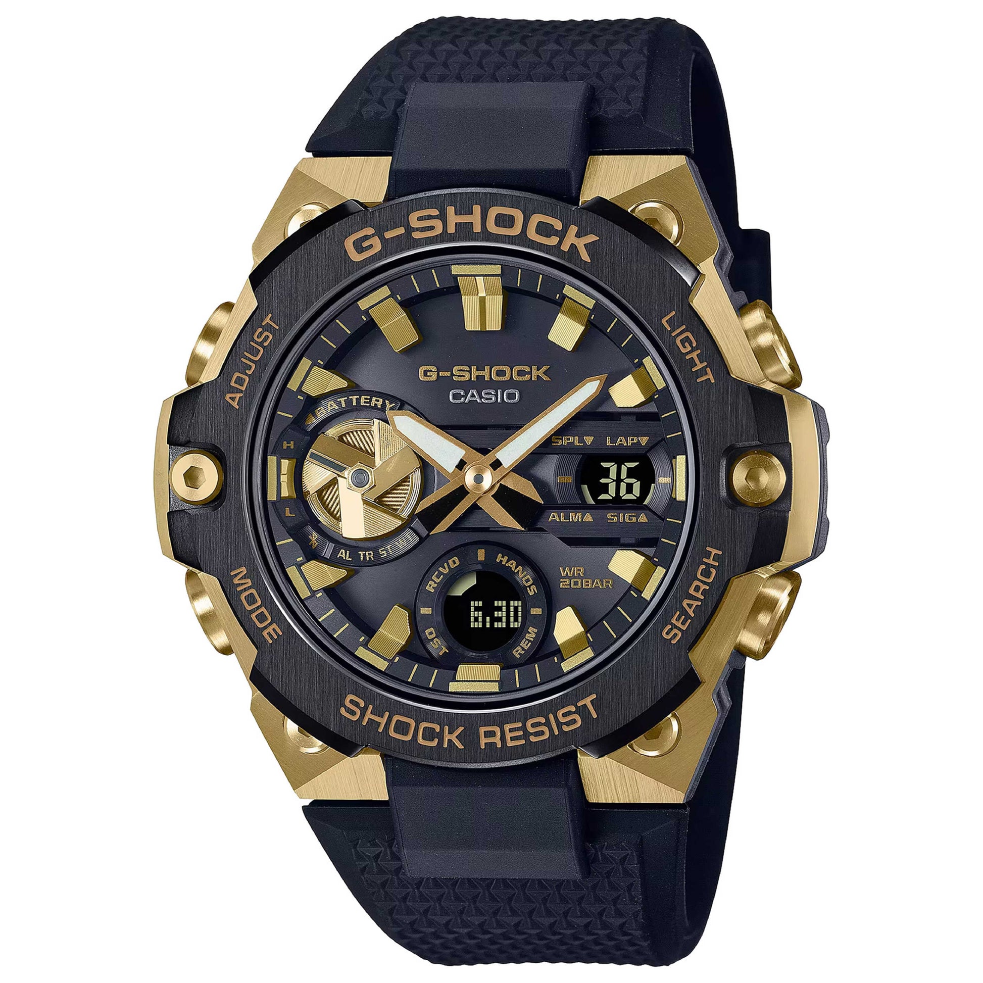 Front view of Casio G-Shock Men's Solar Watch GST-B400GB-1A9ER