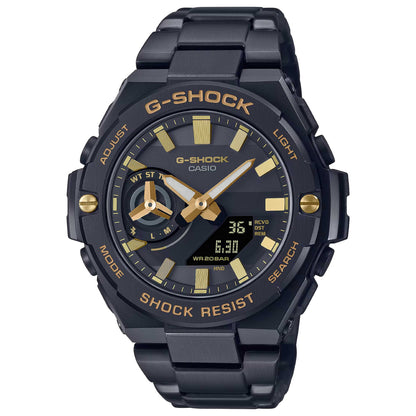 Front view of Casio G-Shock Men's Solar Watch GST-B500BD-1A9ER