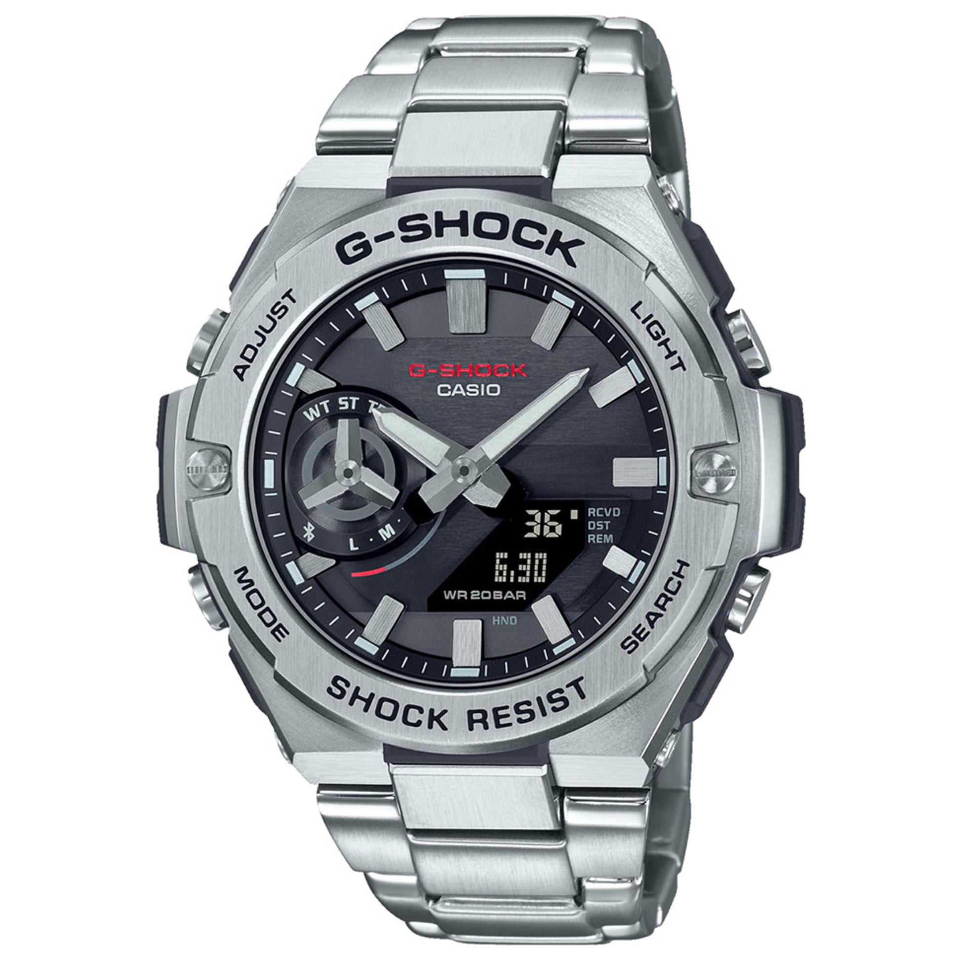 Front view of Casio G-Shock Men's Solar Watch GST-B500D-1AER