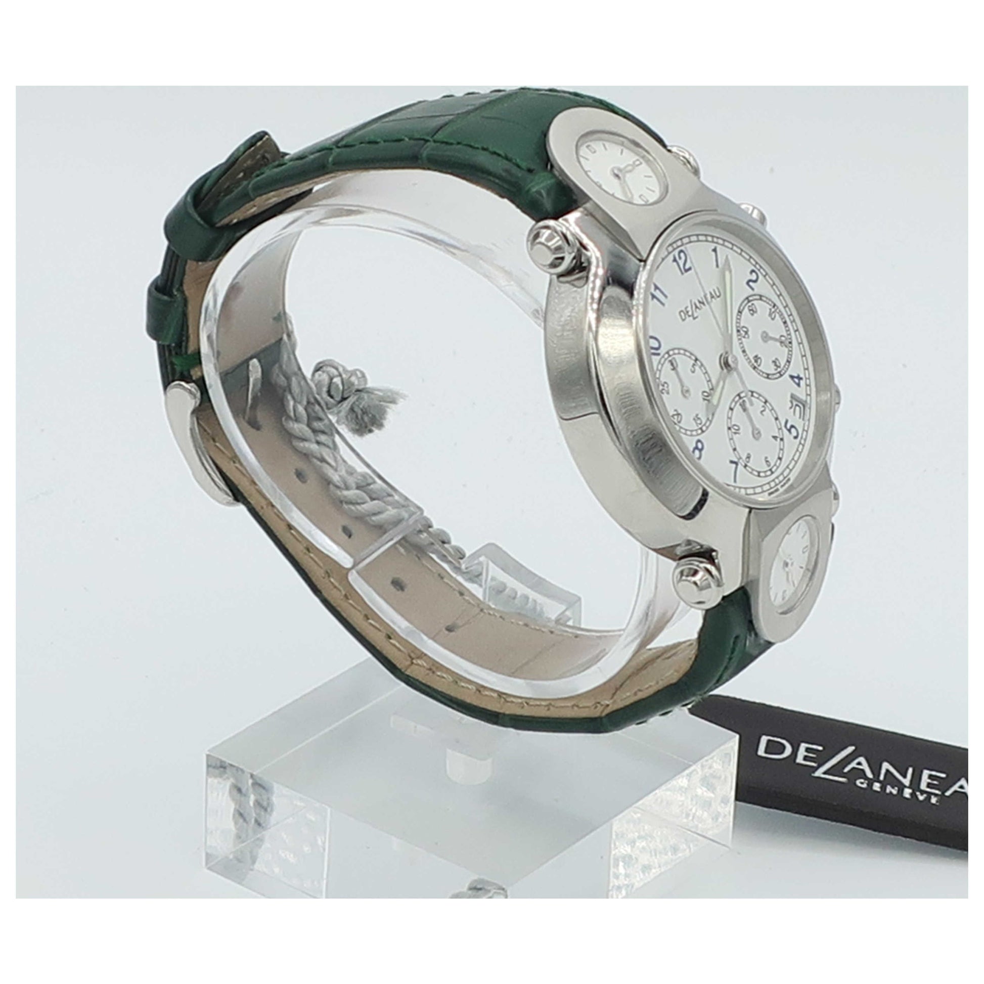 DeLaneau Three Times Zones Men's Automatic Watch GTC000-ST-ML162C-SDB - Image #3
