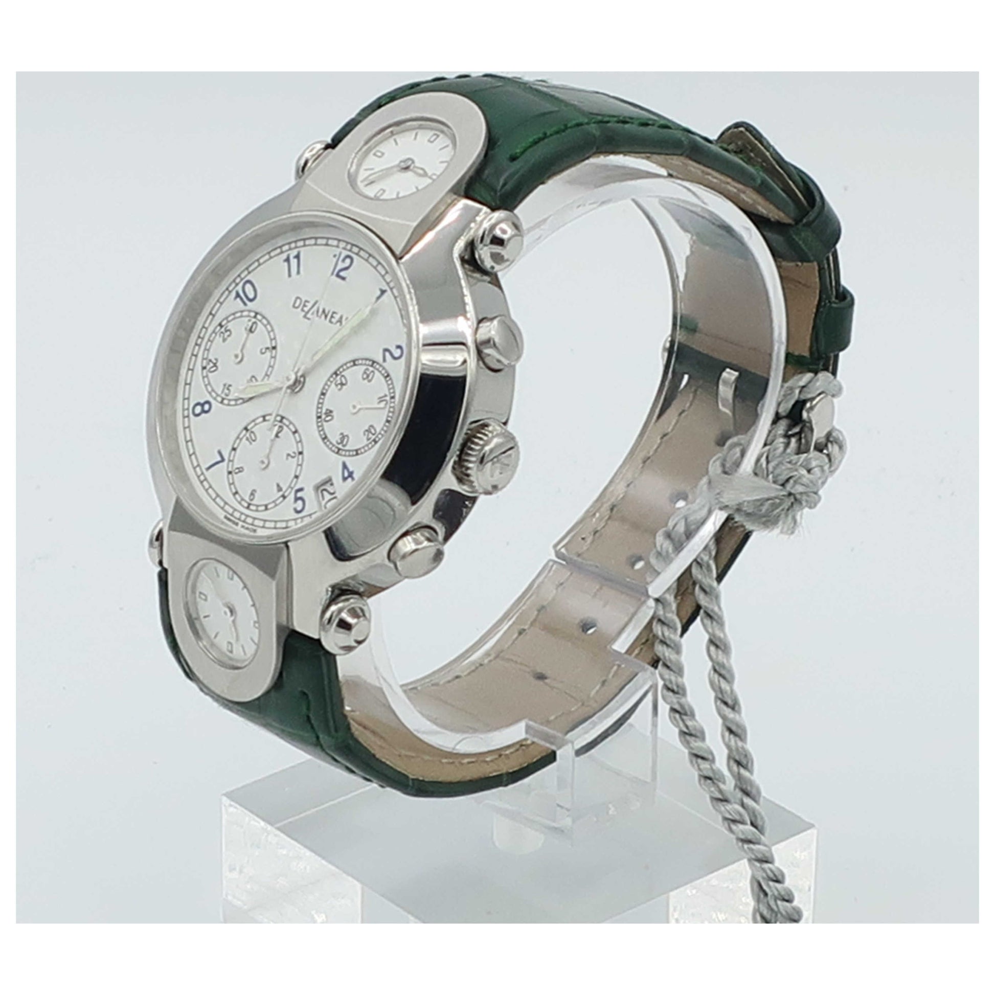 DeLaneau Three Times Zones Men's Automatic Watch GTC000-ST-ML162C-SDB - Image #4