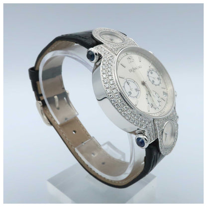 DeLaneau Three Times Zones Men's Automatic Watch GTC077-WG-GA134-C-SD - Image #3