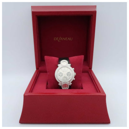 DeLaneau Three Times Zones Men's Automatic Watch GTC077-WG-GA134-C-SD - Image #6