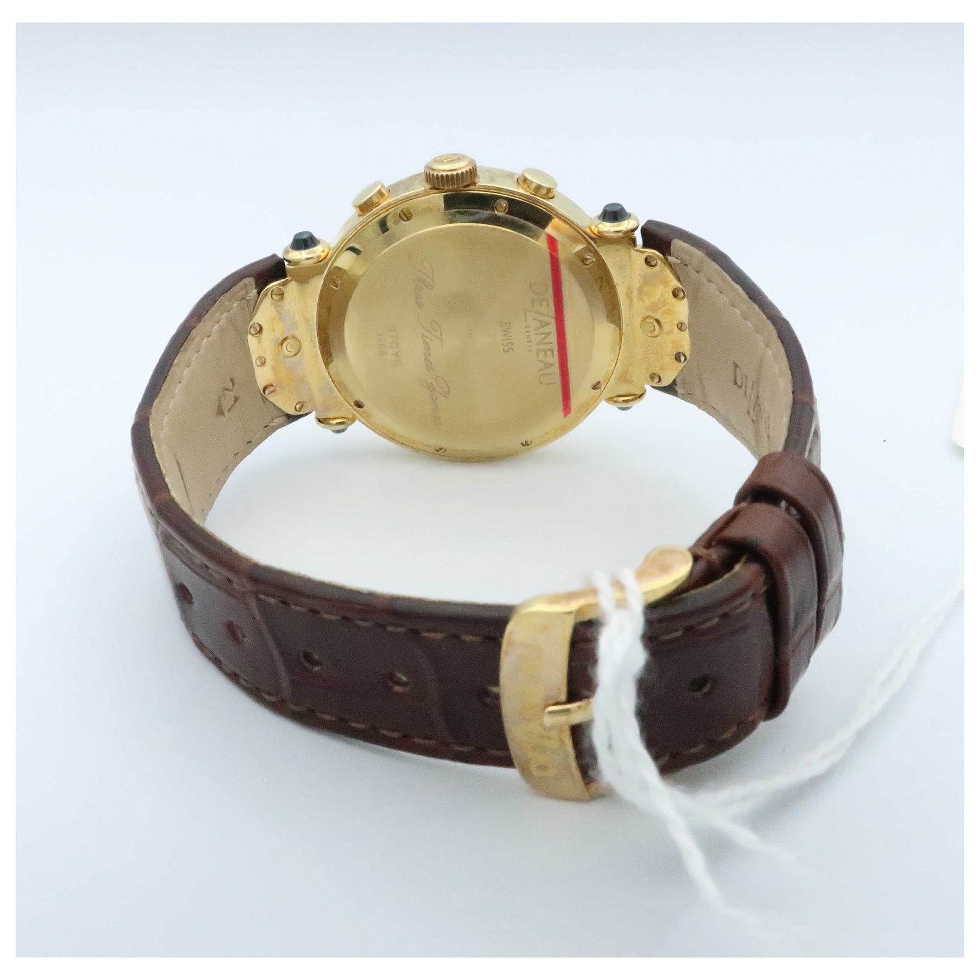 DeLaneau Three Times Zones Women's Automatic Watch GTC077-YG-NN095C-SDV - Image #2