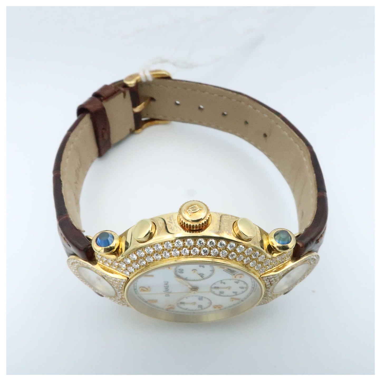 DeLaneau Three Times Zones Women's Automatic Watch GTC077-YG-NN095C-SDV - Image #8