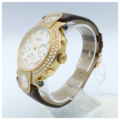 DeLaneau Three Times Zones Women's Automatic Watch GTC077-YG-NN095C-SDV - Image #4