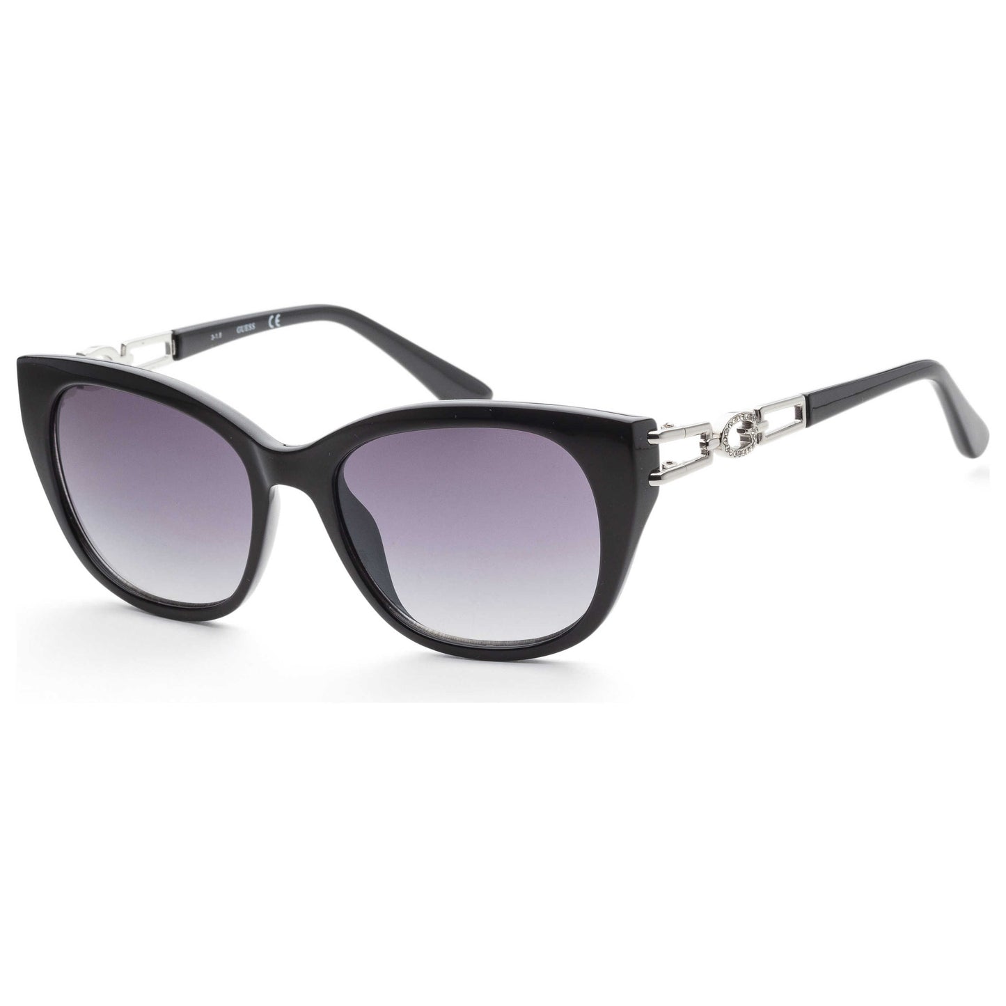 Front view of Guess Fashion Women's Sunglasses GU7562-01B-55